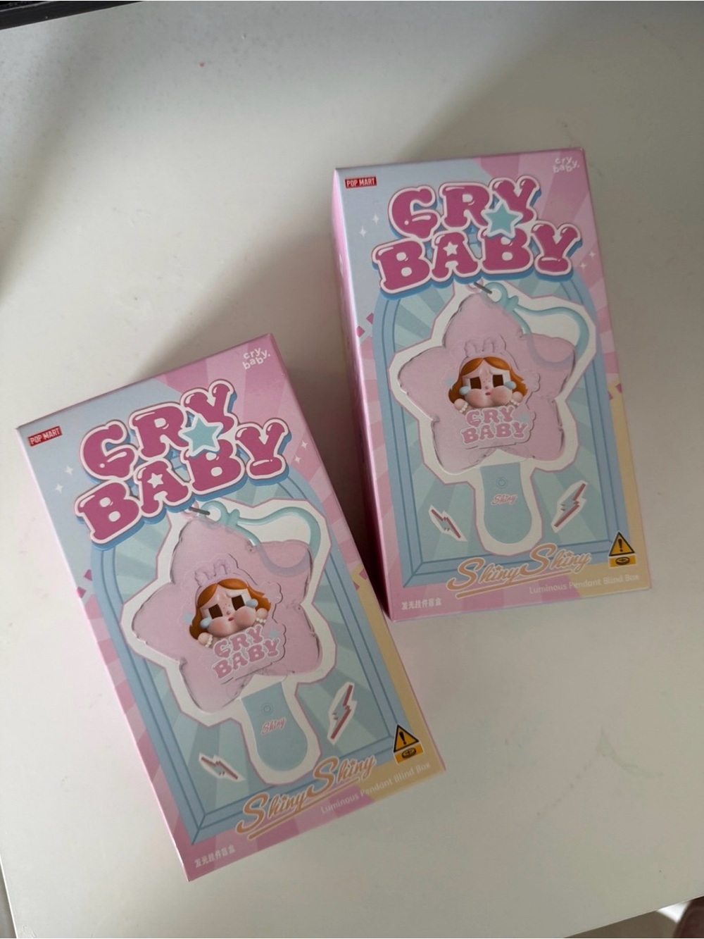 2 POPMART Shiny Shiny Crybaby Luminous Boxes